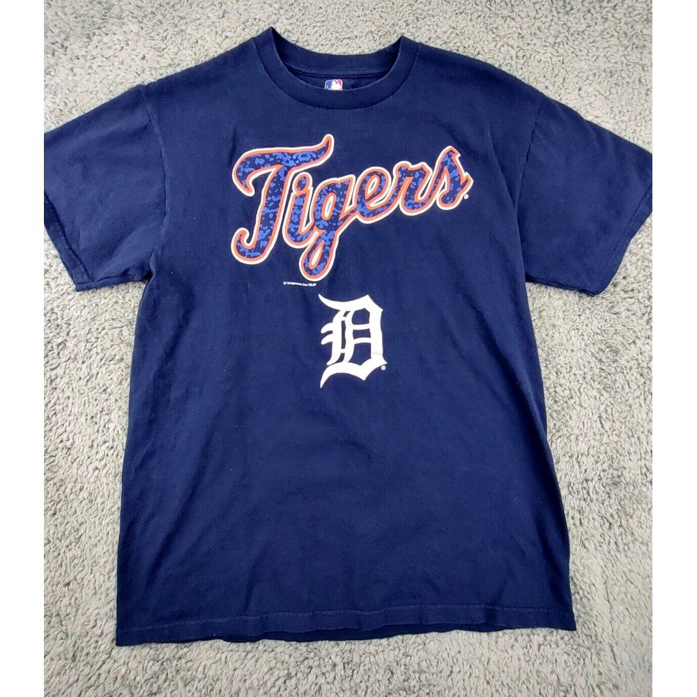 MLB Genuine Merchandise Shirt Men's M Detroit Tigers Short Sleeve Tee Shirt